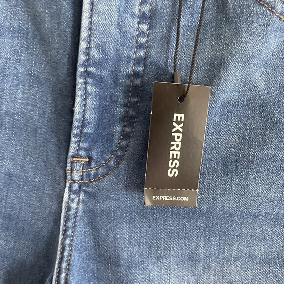 Express Women 2S Ripped Denim Stretch Supersoft High Rise Skinny Jeans NWT - Picture 9 of 16
